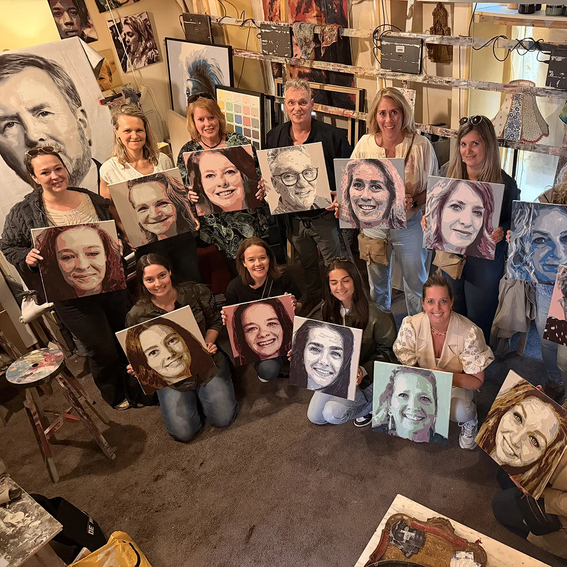 Schildercursus in het donker bij Atelier Vivalo in Den Bosch